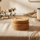 Wooden Coaster - 6 Pcs